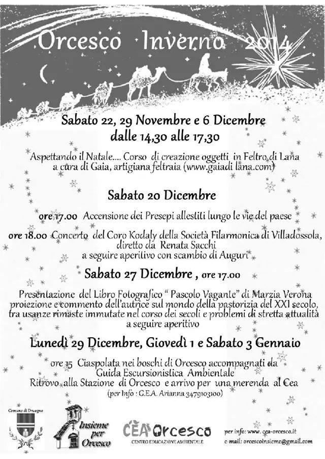eventi orcesco