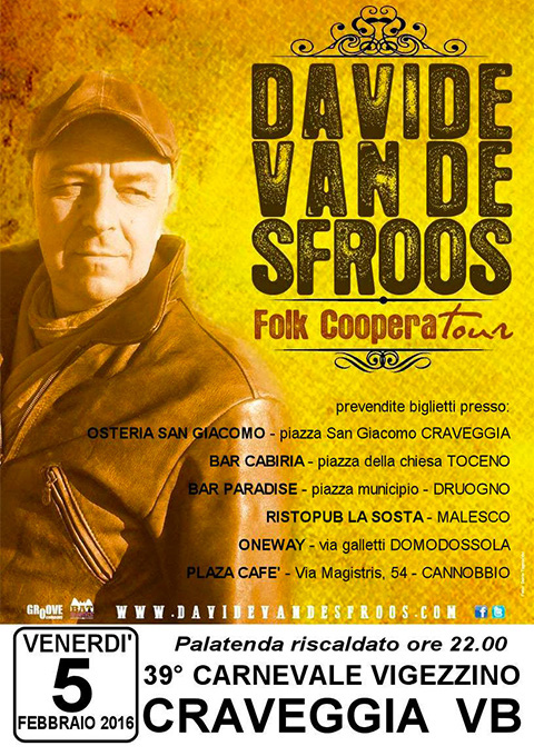 Davide Van De Sfroos Carnevale Vigezzino Valle Vigezzo