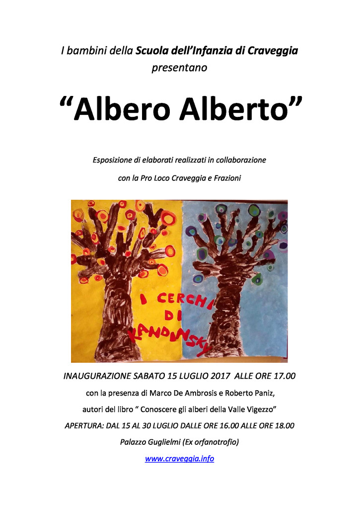 Locandina albero alberto