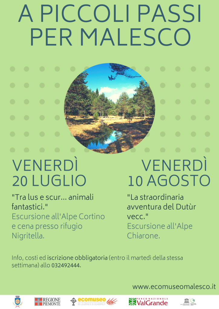 A PICCOLI PASSI PER MALESCO