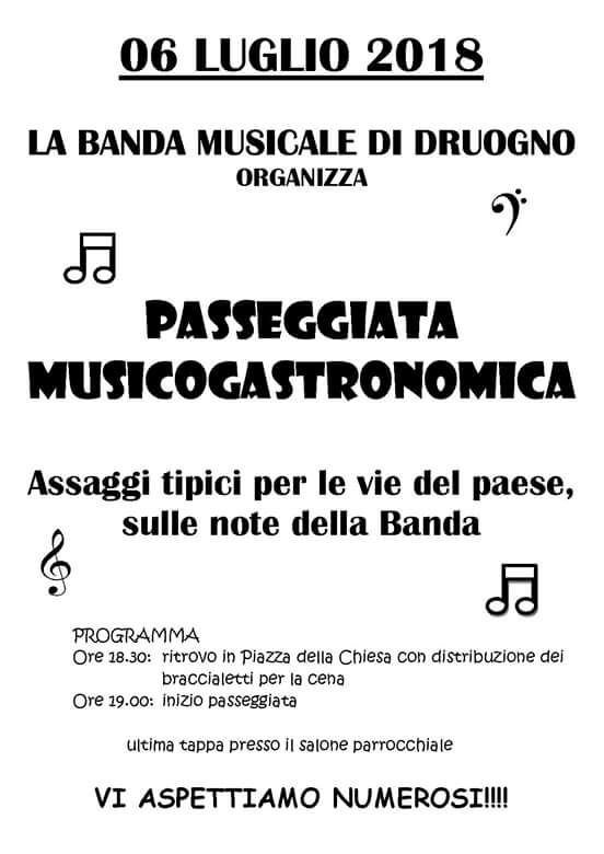Passeggiata Musico/Gastronomica 2018