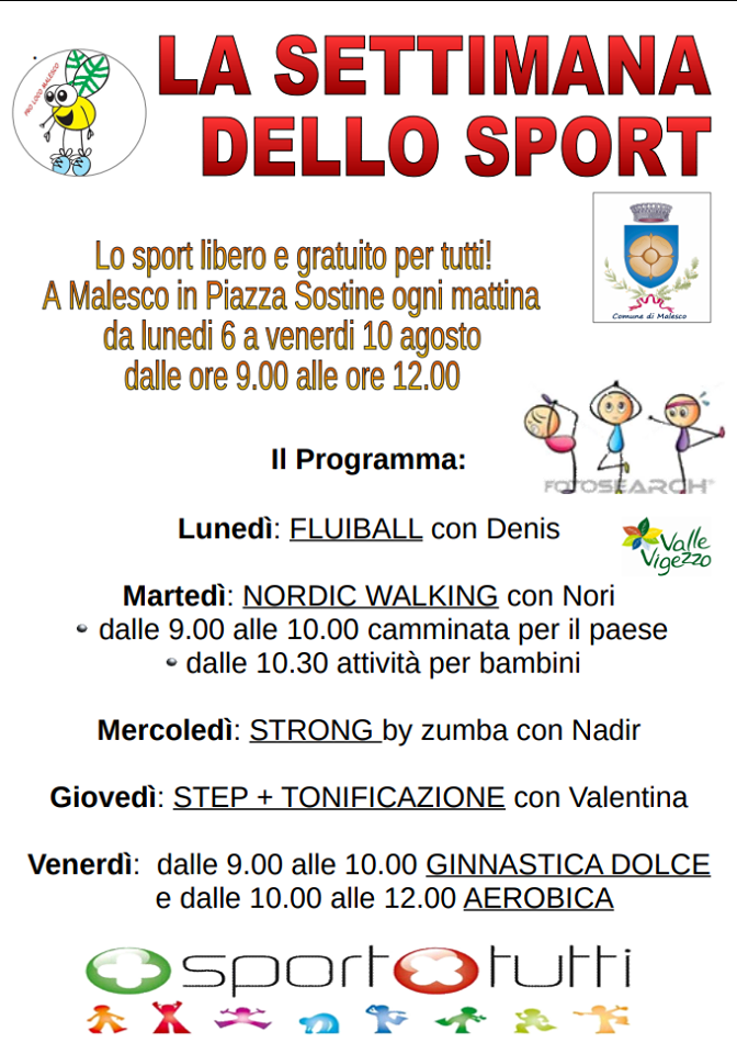 Settimana dello Sport a Malesco